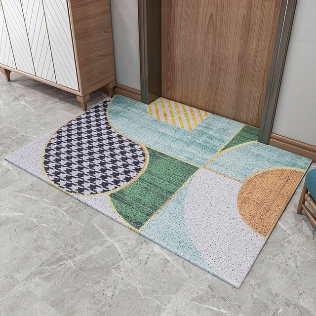 1PCS Waterproof PVC Mat Non-slip Entrance Door Rugs Carpet for Kitchen  Bathroom