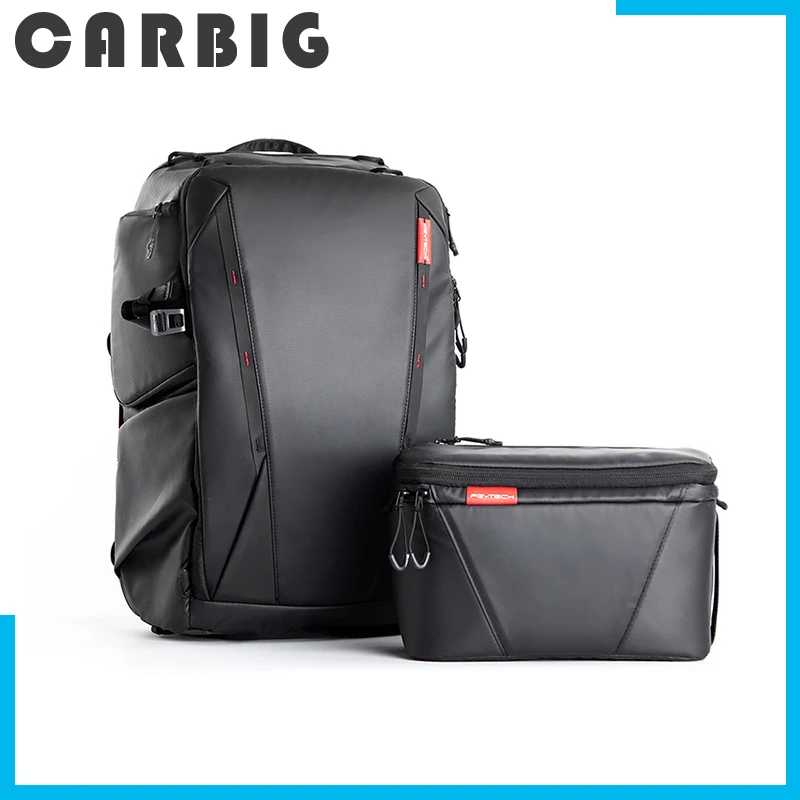 OneMo Backpack for PGYTECH 25L+Shoulder Bag Twilight Black SLR Camera Bag for Canon Nikon DJI FPV Drone Mavic Air Mini 2