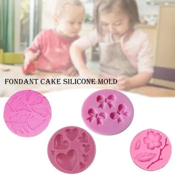 

1pc Cake Mold Bowknots Flower 3D Fondant Mold Silicone Cake Decorating Tool Chocolate Soap Stencils Kitchen Baking Accessories