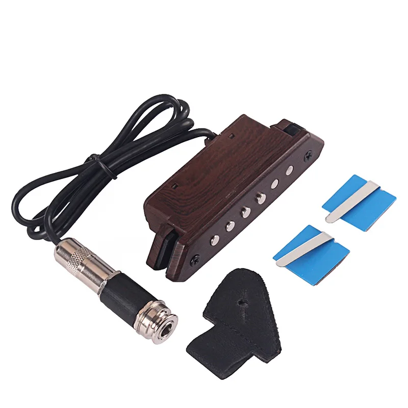

Acoustic Folk Guitar Sound Hole Pickup Portable Musical Instrument Accessories &T8