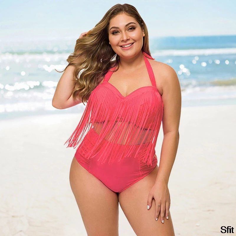 2020 Sexy Summer Bikini Set Women Tassel Sexy Halter Top Push Up Bikini Large Size Swimwear Plus Size Beach Biquini Bathing Suit 2020 Sexy Summer Bikini Set Women Tassel Sexy Halter Top Push Up Bikini Large Size Swimwear Plus Size Beach Biquini Bathing Suit