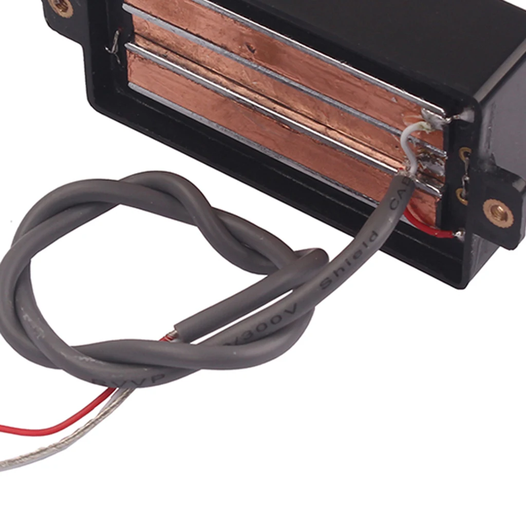 1Pc Black Quad Hot Rails Humbucker Pickup Copper for Cigar Box Guitar Replacement Parts