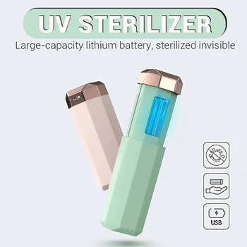 

Portable UV Sterilizer Lamp USB Mini UVC Handheld Ultraviolet Germicidal Lamp Disinfection Travel UV Light Sanitizer Light Rod
