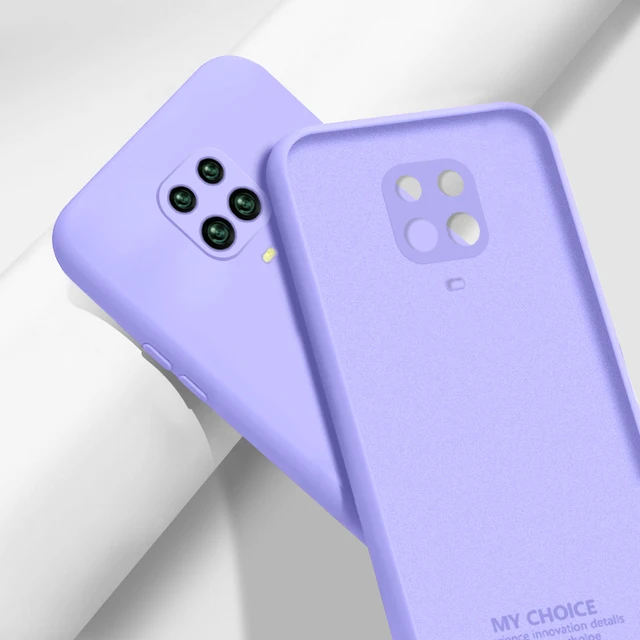 Liquid Silicone Case Cover For Xiaomi POCO X3 Pro M3 F3 X3 GT 10T Redmi Note 10 Pro 8 9A 9T Soft Case For Redmi Note 9 Pro Case Purple