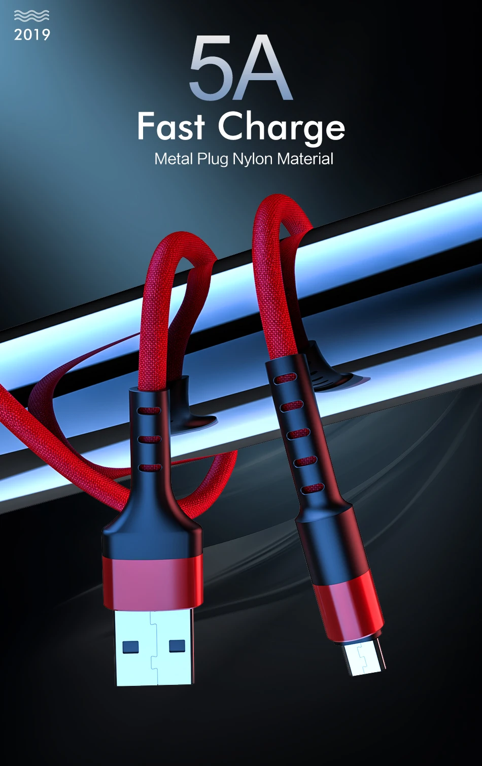 ROCK Micro USB кабель для huawei Xiaomi Redmi Быстрая зарядка Android мобильный телефон usb зарядный шнур микро зарядное устройство кабель для передачи данных