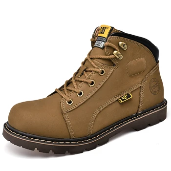 

Men's high-end leather Martin boots, fashionable outdoor casual tooling boots, four seasons men's motorcycle boots