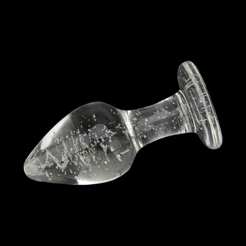 IKOKY Luminous Glass Butt Plug Anal Plug Toys for Adults Erotic Toys Crystal Jewelry Anal Beads Sex Shop No Vibration 4