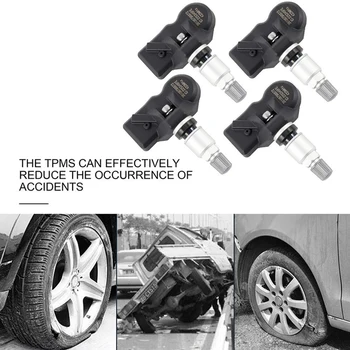 

4 PCS Automatically Recognized Tire Pressure Monitoring System Sensor TPMS for BMW 5 6 7 X1 X3 X4 Z4 Mini ROOLS Royce 3610679887
