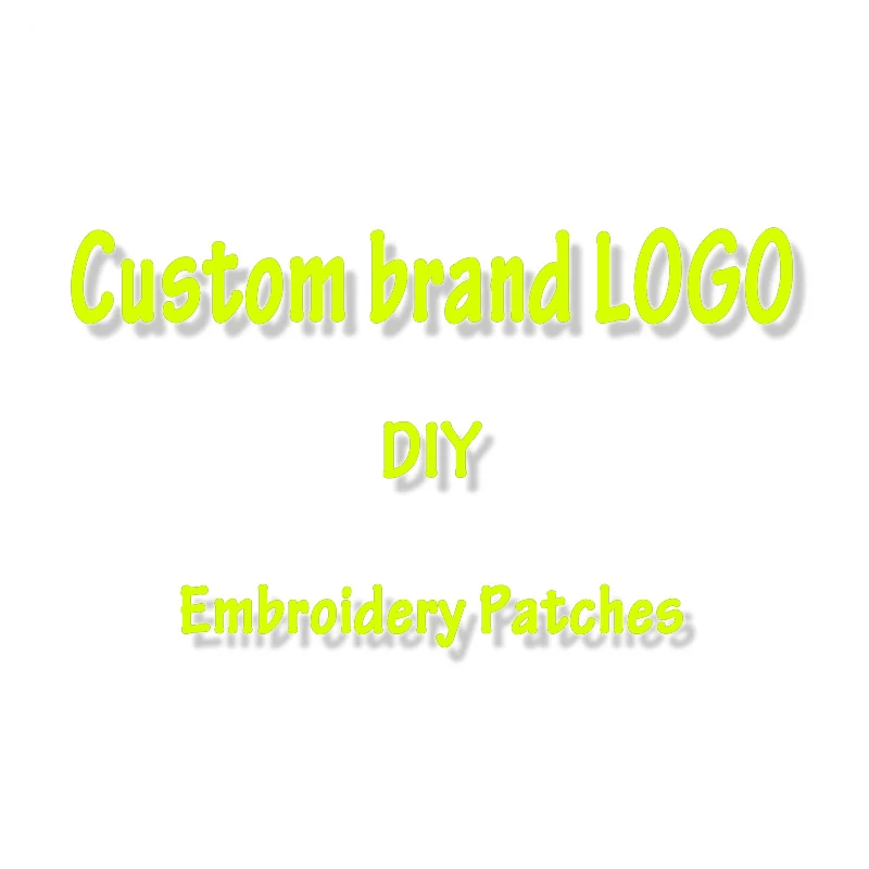 

Embroidered Patches Custom Brand LOGO For Clothing Iron On Patches On Clothes DIY Badge Patch Sewing On Garment Apparel Accessor