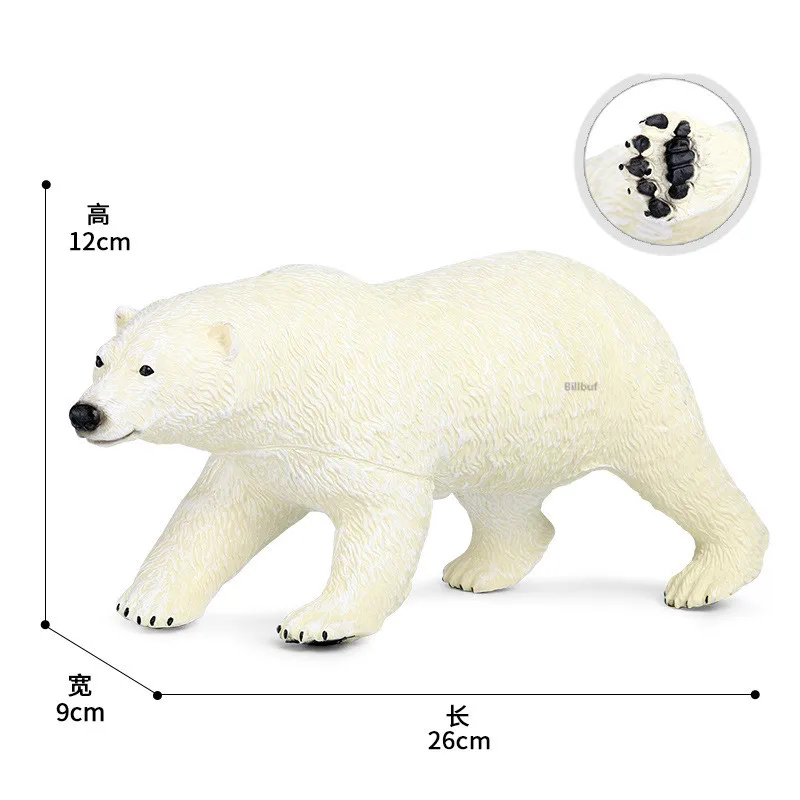 Details about   Wild Animal Simulation Miniature Polar Bear Penguin PVC Sea Animals ModelM! 