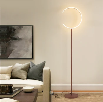 

fashion LED floor lamp moon LED 26W dimmable floor lamp nordic lamp hotel lighting project lighting living bedroom lighting