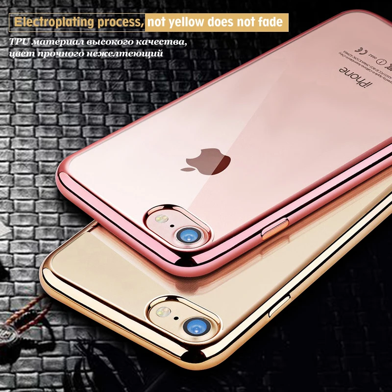 Прозрачный чехол для iPhone 11 ProMax, мягкий силиконовый чехол для iPhone 6, 6splus, 7, 8 Plus, X, XR, XS, XSMax, чехол для телефона