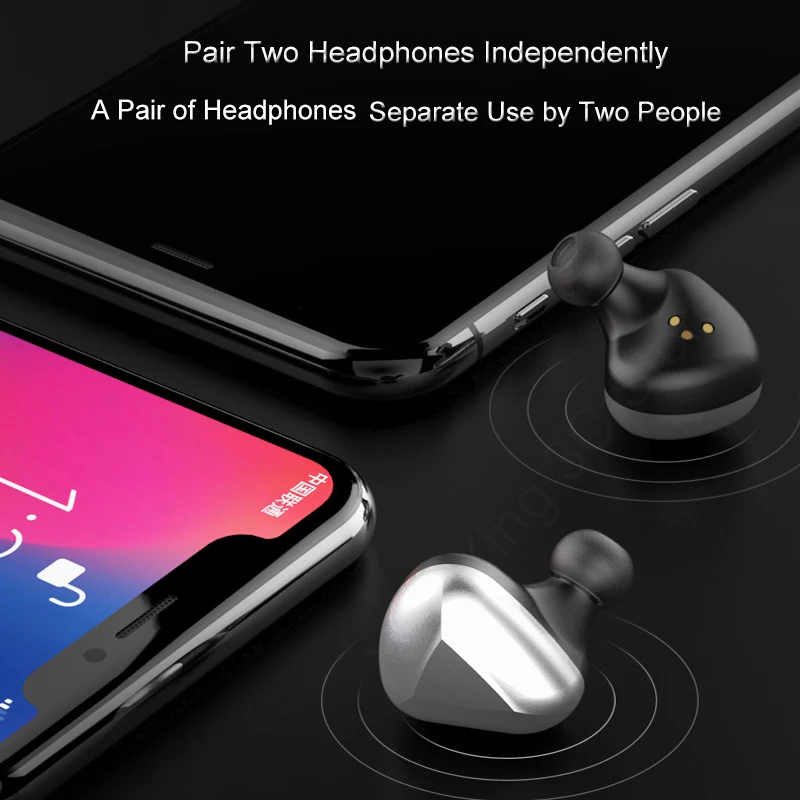 T50 Wireless Earphones Headset Bluetooth Earphone Handsfree For Samsung Galaxy Xiaomi Huawei Phone Spunky Buds TWS Earbuds
