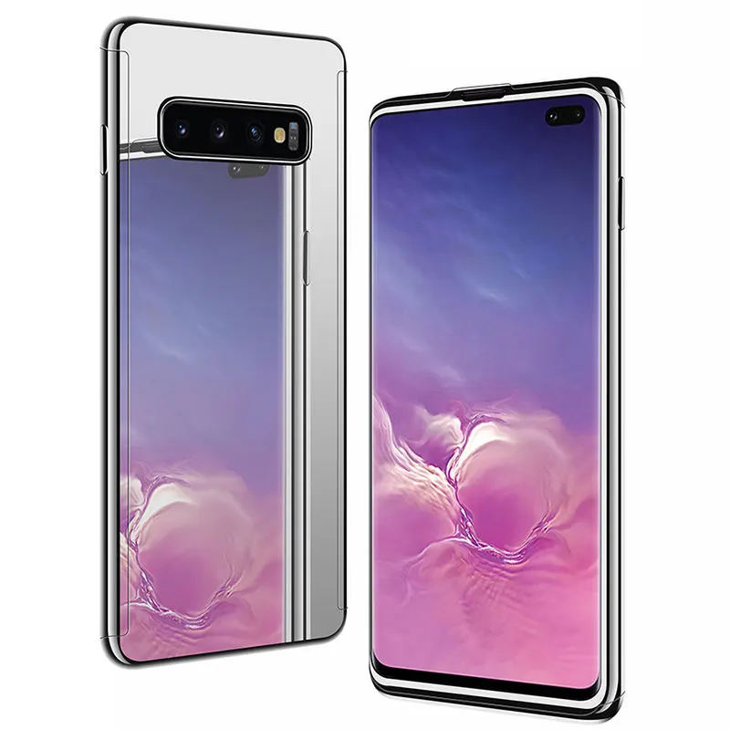 Для samsung Galaxy S10 роскошное покрытие для чехла 360 PC зеркальная поверхность задняя чехол для Galaxy S8 S9 Plus S10e Note 9 8 S7 Edge чехлы