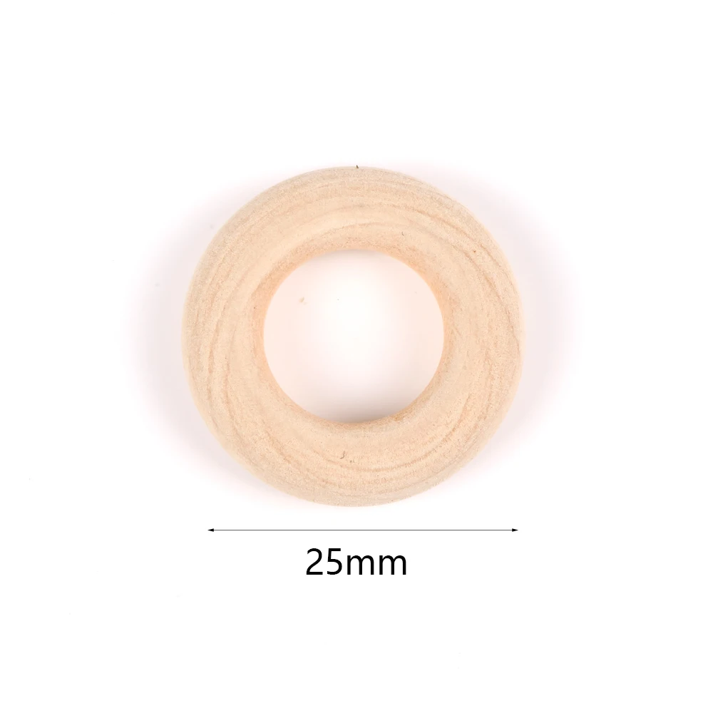 Natural Wood Beads - Round Spacer Wooden Pearls for DIY Jewelry and Handmade Accessories