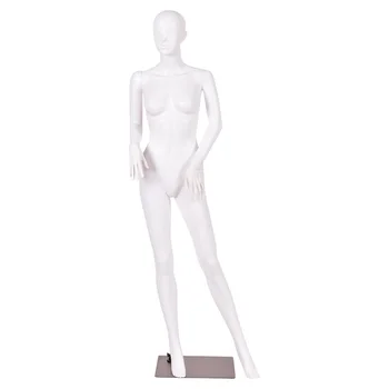 

5.8 FT Female Mannequin Manikin with Metal Stand Plastic Full Body White Mannequin HW53950