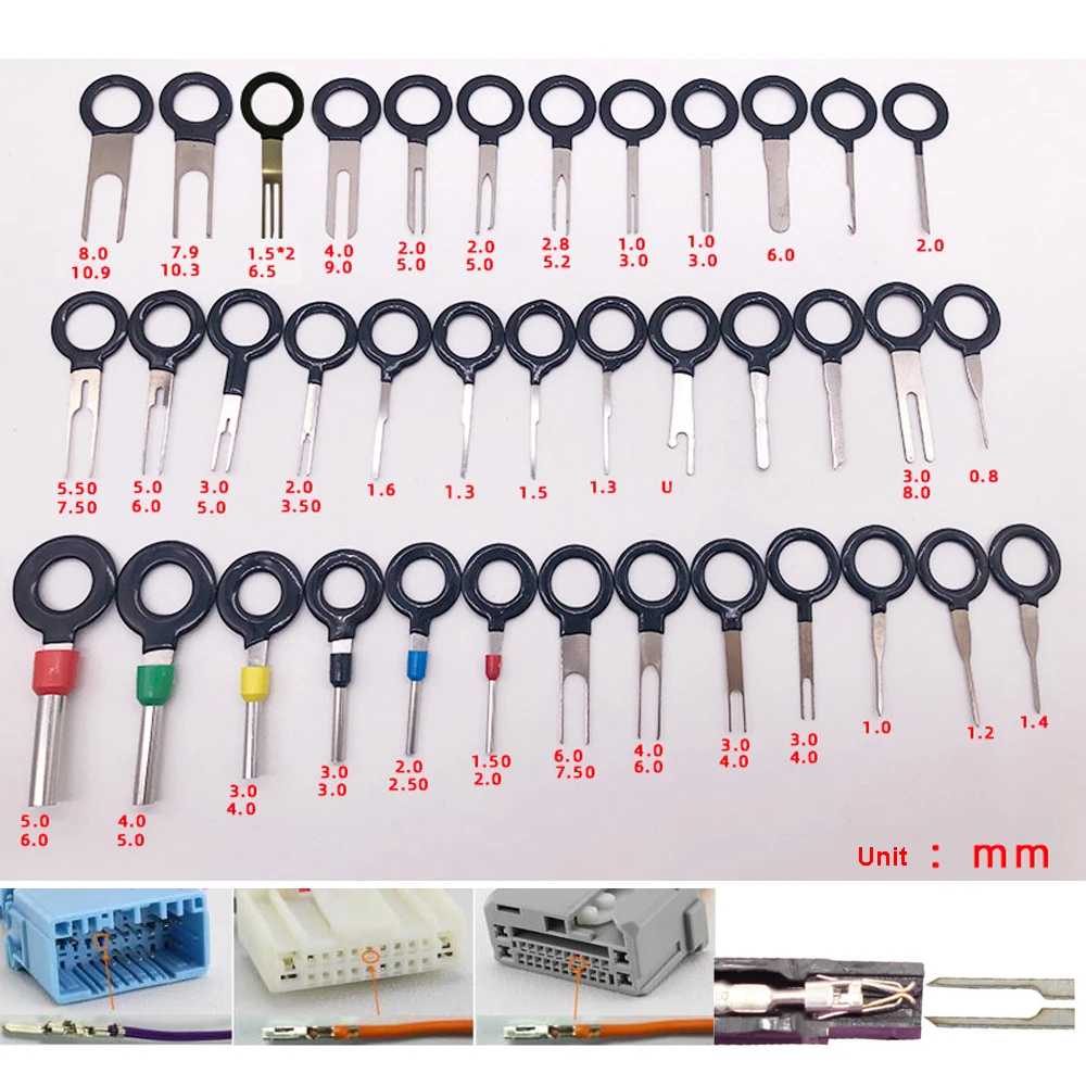 38/41/59/73pcs Terminal Removal Tool Car Electrical Wiring Crimp Connector Pin Needle Extractor Kit Repair Hand Tools 1
