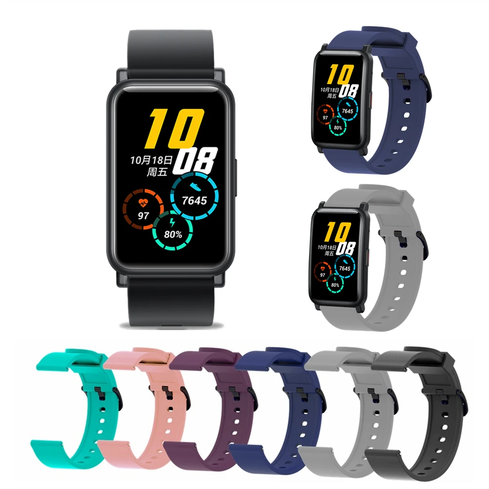For Huawei Honor Watch ES Silicone Strap Sport Bracelet Watchband For Amazfit  Bip U / GTS 2 / Bip S / Neo / 20mm Wrist Straps|Smart Accessories| -  AliExpress