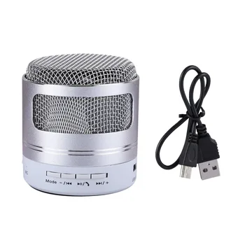 

Mini Portable Bluetooth Speaker Mountaineering Outdoor Riding Subwoofer Speaker Support TF Card AUX Input USB Output
