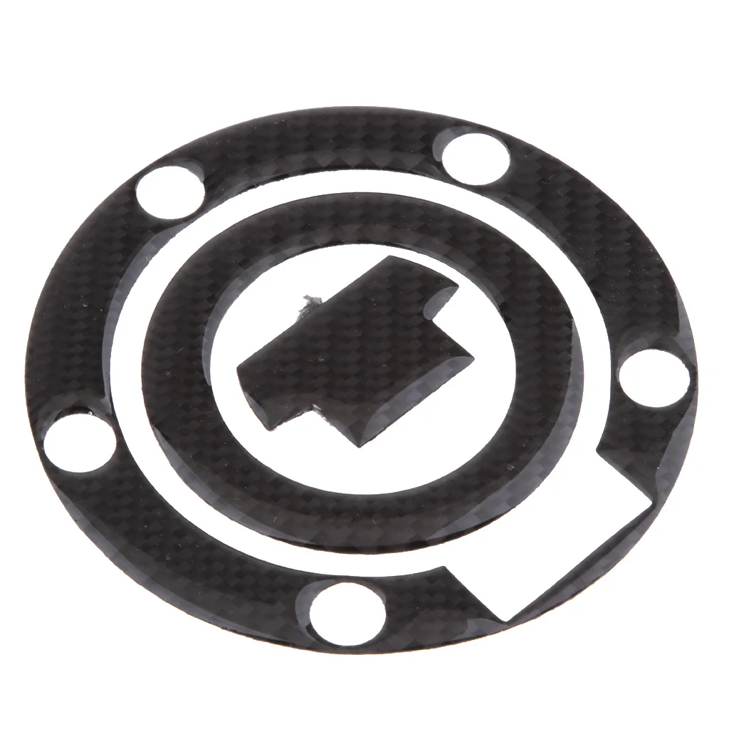 Black Carbon Fiber Gas Fuel Tank Cap Pad Decal for Yamaha R1 R6