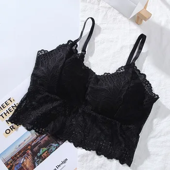 

Women's Summer Wild Lace Back Sexy Wrapped Chest Ladies Underwear Lace Lace Anti-glare Small Sling Tube Top Woman DF#