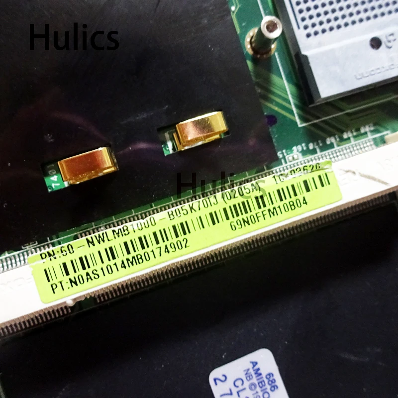 Hulics NWLMB1000 69N0FFM10B04 для ASUS K70IJ Материнская плата ноутбука GL40 DDR2 тестирование