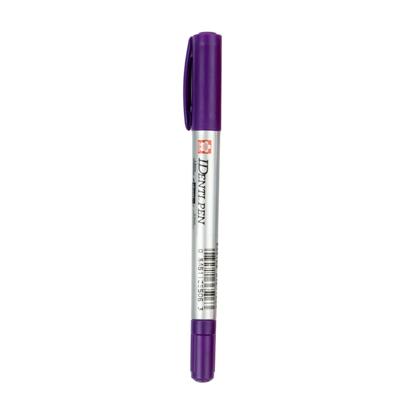 Double head purple SAKURA XYK-T Перманентный маркер одной/двойной головки масляный Маркер ручки водонепроницаемый CD/стекло/фотобумага/тканевые картины поставки - Цвет: Double head purple