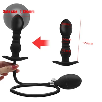 Inflatable Dildo Penis Pump Big Anal Plug Adult Sex Toys Women Men Gay Realistic Dildos Vaginal Butt Stimulation Masturbator 6