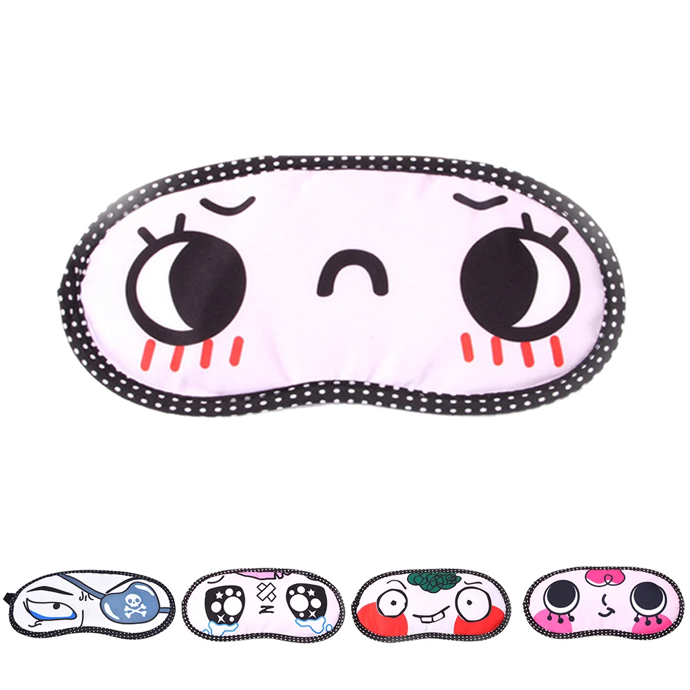 1pcs Travel Rest Relaxing Aid Tools Lovely Nap Eye Care Shade Blindfold Sleep Mask Cartoon Sleeping Eye Mask Eyes Cover Sleeping