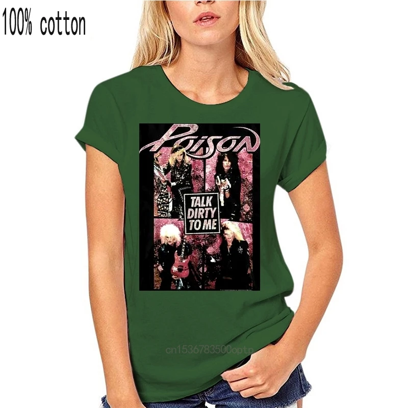 Poison Talk Dirty To Me Adult T Shirt 80's Rock Music 