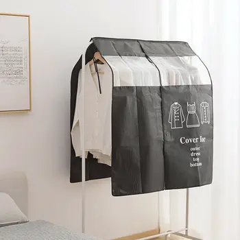 

1pcs Wardrobe Clothing Dust Cover Non-woven Clothes Hanging Garment Bag for Home Clothes Storage Hanging Suit Dust Y9Y070D11