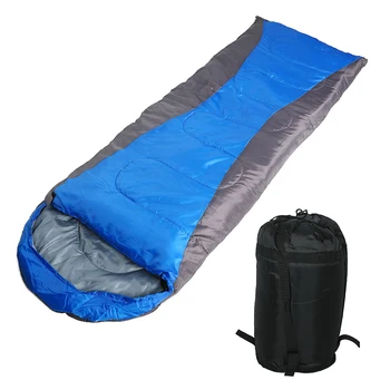

210x75cm Camping Sleeping Bag Thick 1.1/1.3/1.6 kg Envelope Lightweight Sleeping Bag with Compression Sack for Outdoor Hiking