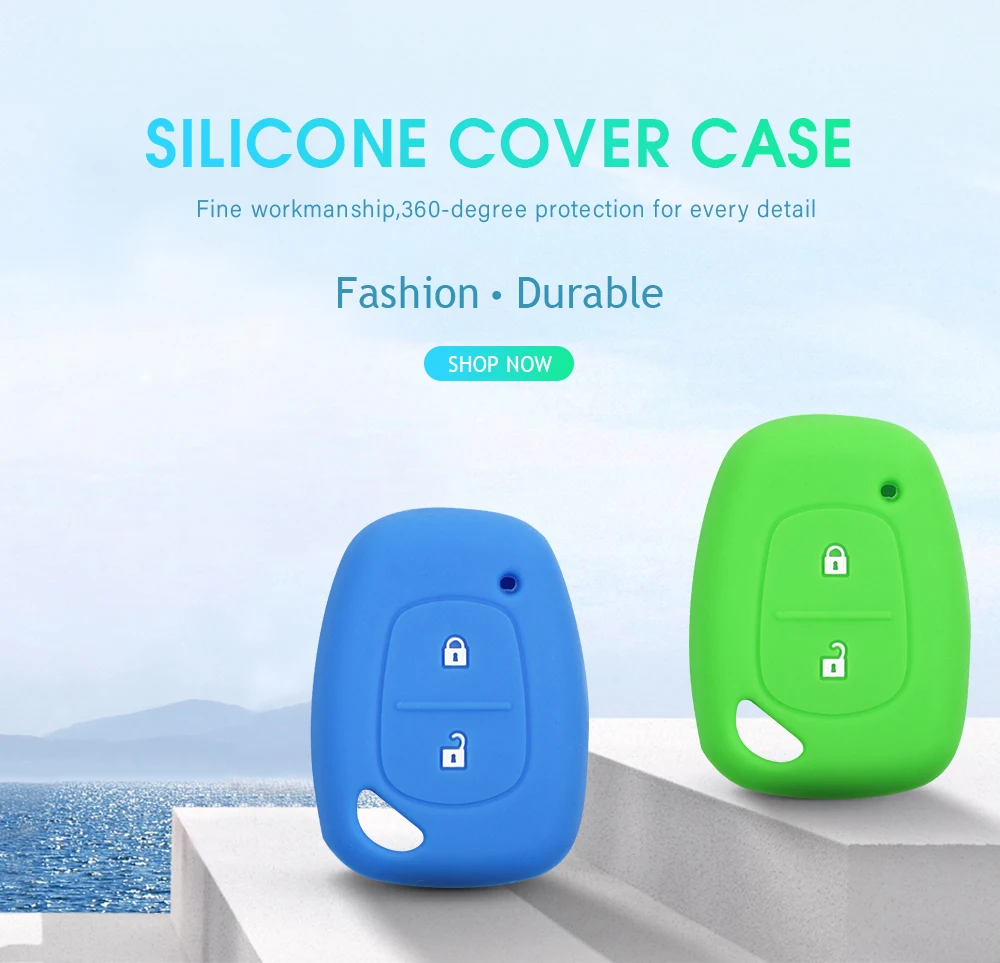 Cover in silicone telecomando/chiave per Renault Kangoo DACIA Scenic Megane Sandero Captur Twingo Modus -