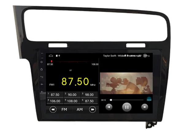 Best Built in 4G Lte car Intelligent navigation tape recorder 9.0 android car gps radio multimedia player for GOLF 7 2014 2015 5