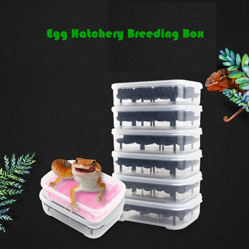 2pcs Reptile Hatchery Incubator 14 Grids Snake Lizard Egg Tray Boxes