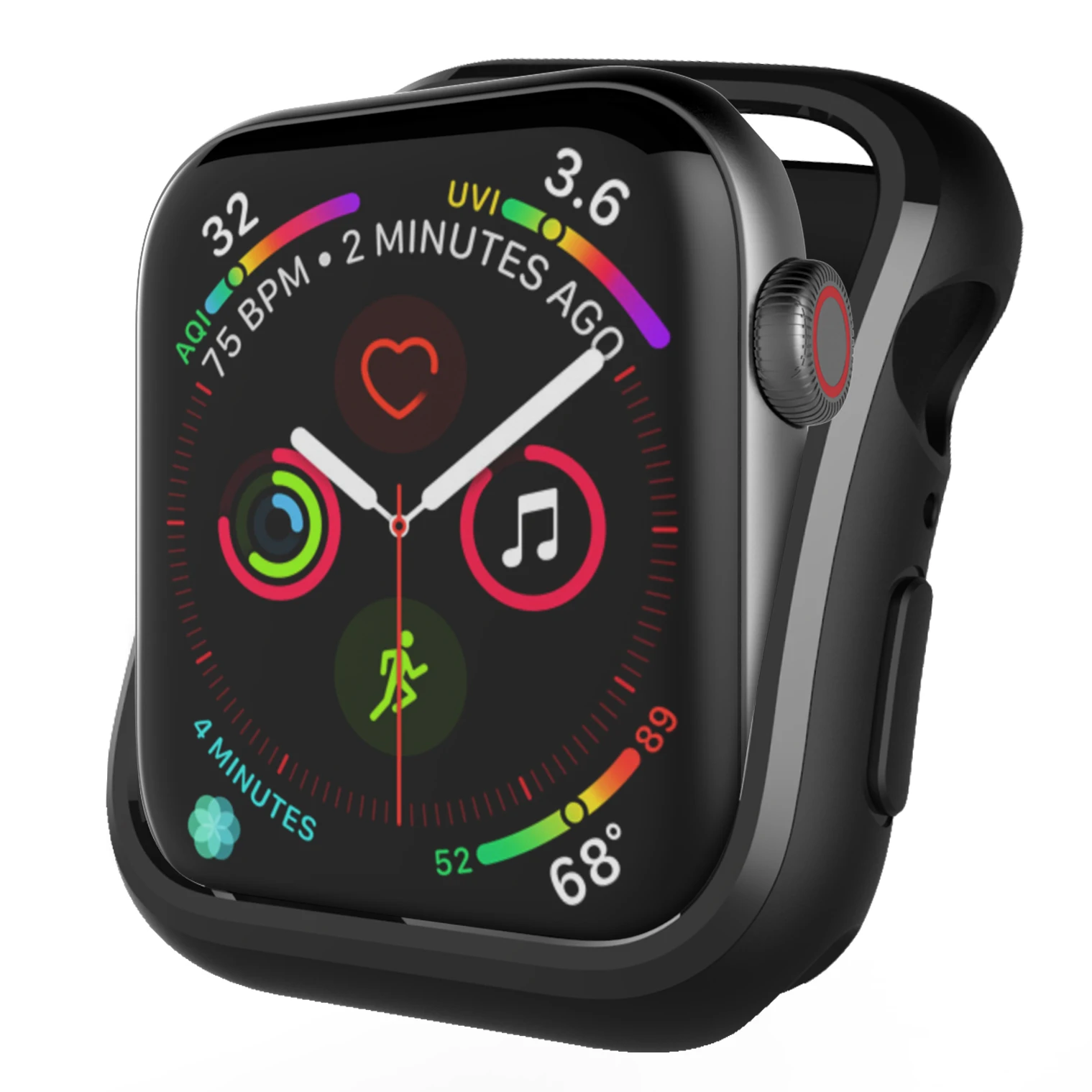 Мягкий чехол бампер для iWatch series 5 4 тонкий защитный 40 мм 44 подходит ультратонкой
