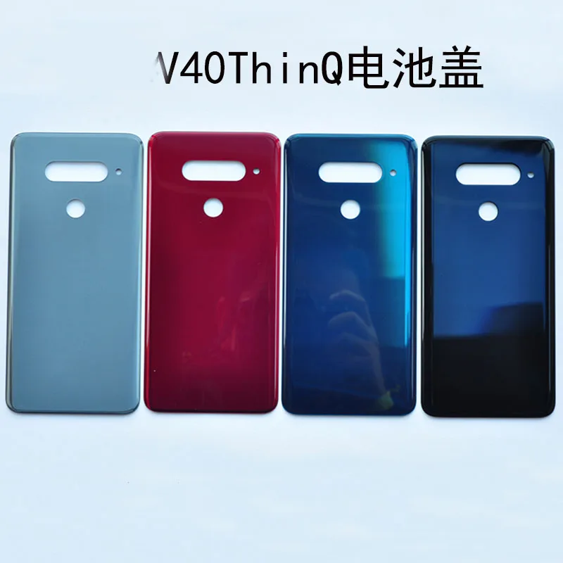 Для LG V40 ThinQ + LM-V405QA V405QA V405TA V405UA Задняя крышка батареи задняя панель двери