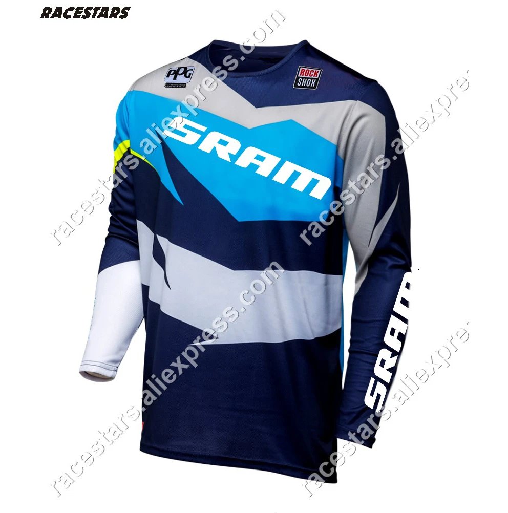 Moto Jersey MX MTB внедорожный SRAM Горный велосипед DH велосипедный мото Джерси Майо ciclismo moto cross Jersey spexcec camiseta - Цвет: 8