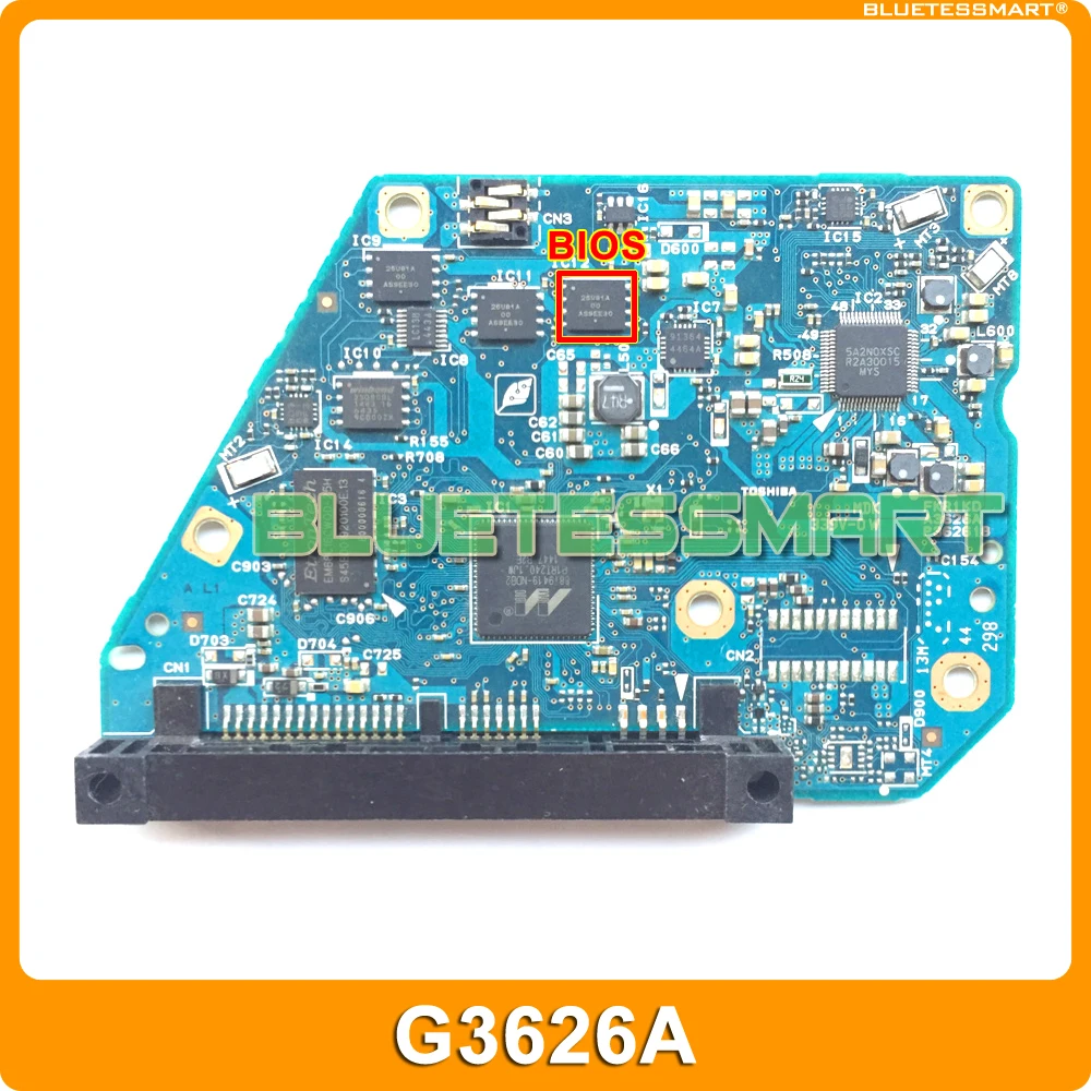 Controlador G3626a do Pwb do Disco Rígido para o Reparo Md04aca400 Hdwq140 4tb Hdwq140 da Recuperação de Dados de Toshiba 3.5 Sata Hdd