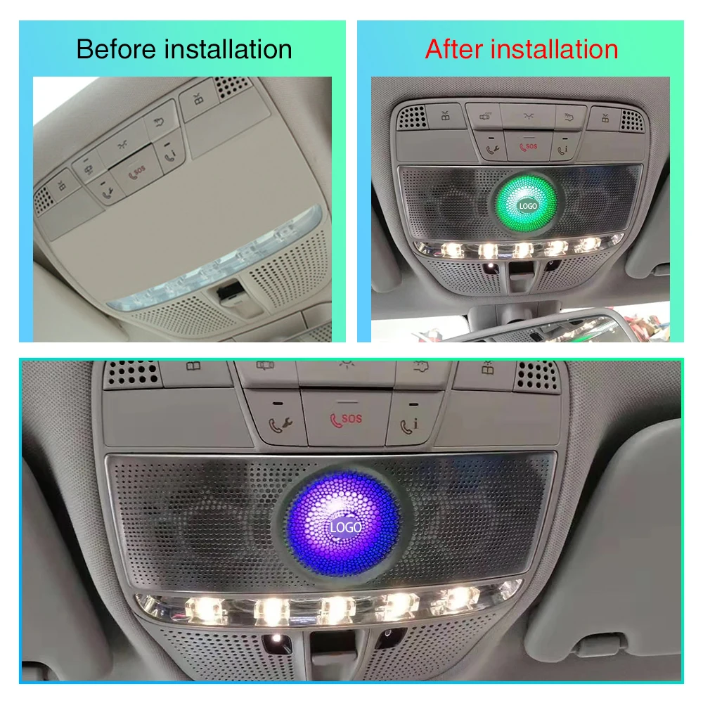 Светильник окружающего воздуха для Mercedes Benz W205 W213 W222 GLC Серии высокое качество рамки лампа для чтения крышка рог крыша освещение
