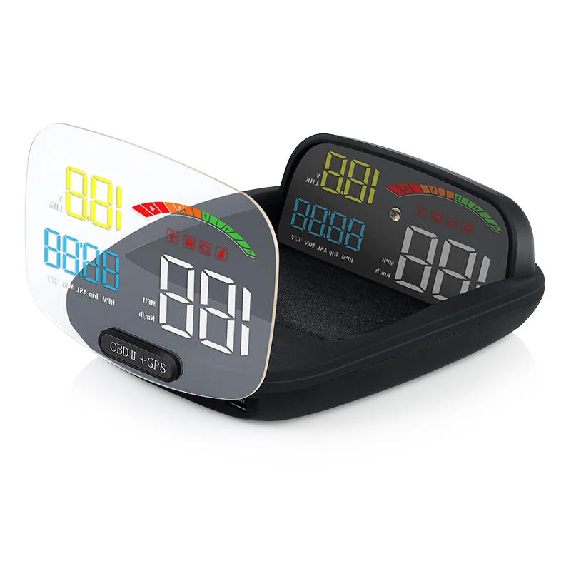 

2019 Auto Mirror HUD obd2 Car Head Up Display Speedometer Universal For Car