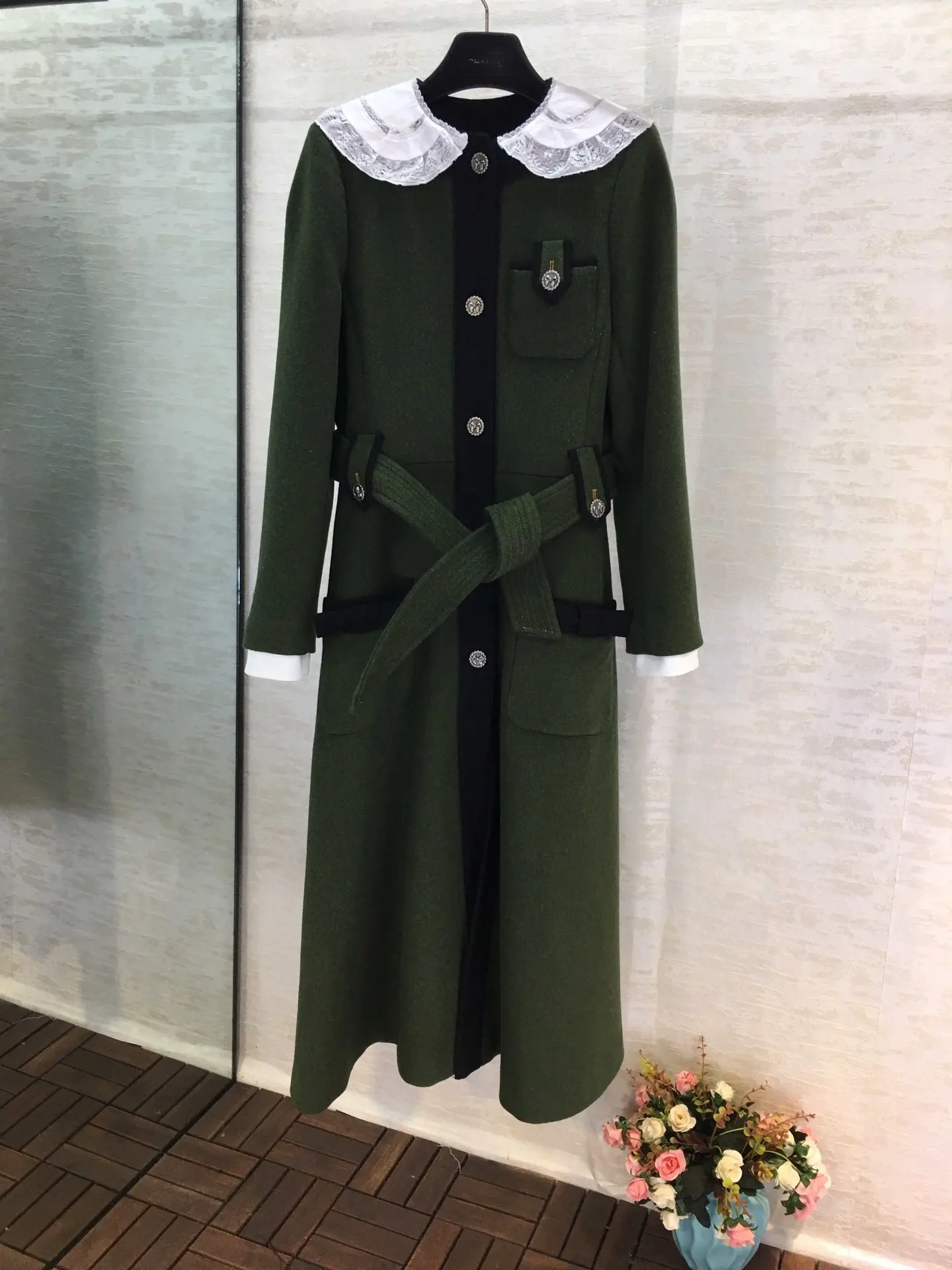 new ladies autumn and winter high quality original custom quality high woolen coat coat 1102
