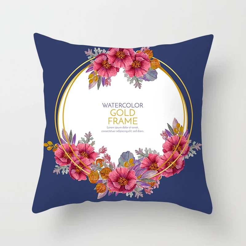 

New Square Pillow Case Throw Pillow Cover Flower Decorative Cushion Cover Pillowcase for Sofa Car Bed Cushion Cover Home Decor