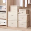 Clothes Storage Box Organizer Fabric Foldable Storage Box With Lid Underwear Socks Organizer Toys Sundries Closet Organizers 5