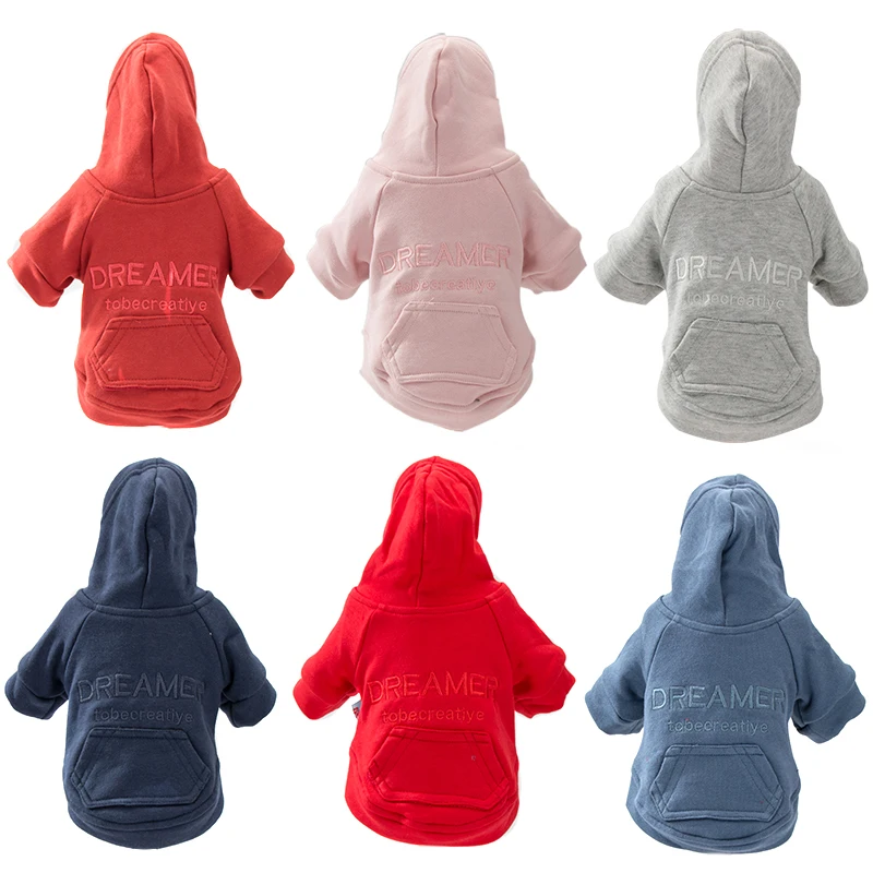 

Hipidog Free Shipping Warm Dog Clothes Winter Dog Hoodies for Small Medium Dogs Dropshipping