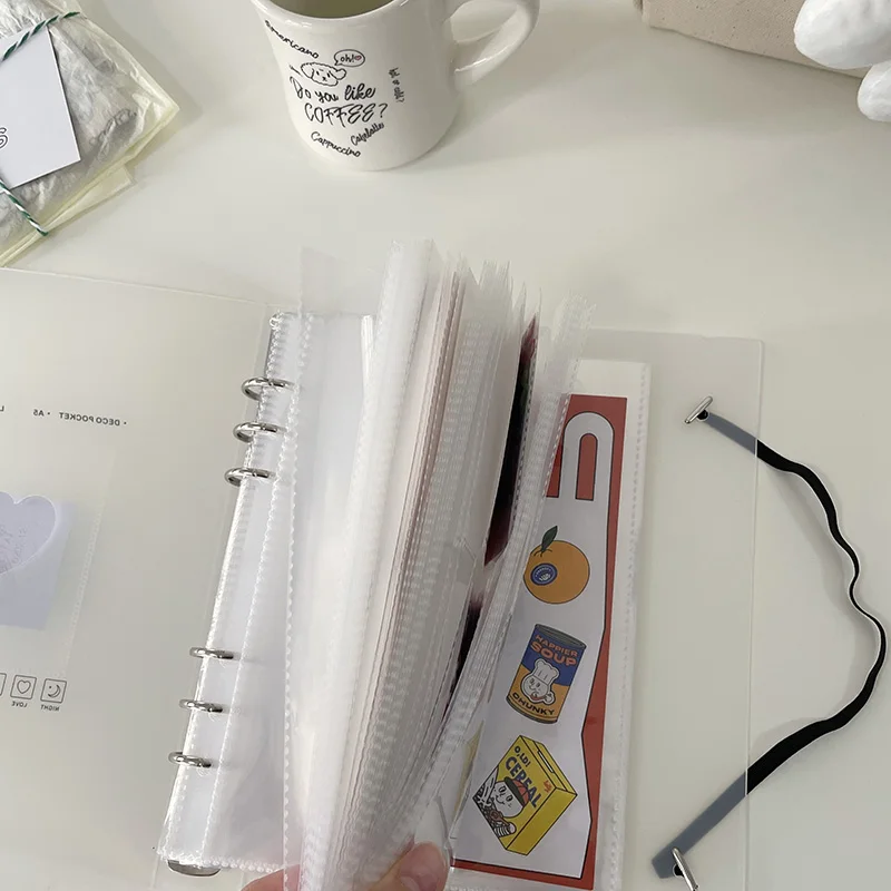SKYSONIC A5 Binder Storage Collect Book Korea Idol Photo Organizer Journal Diary Agenda Planner Bullet Cover School Stationery