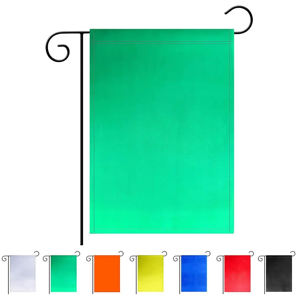Pure Color Garden Flag Linen Garden Decorative Flag Courtyard Flag