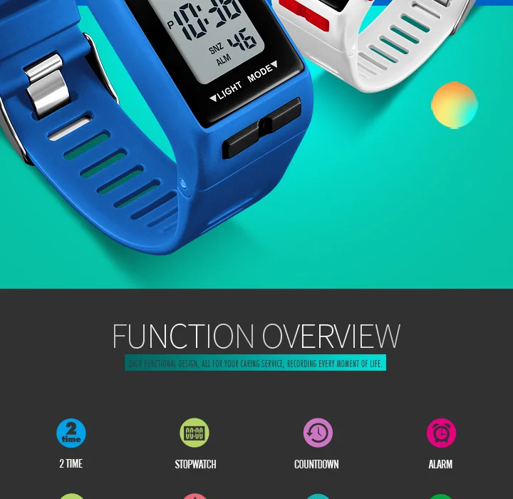 SKMEI Square Electronic Watch Women Men Digital Wristband Alarm Clock Life Waterproof Fashion Sport LED 12/24hour Clock 1362