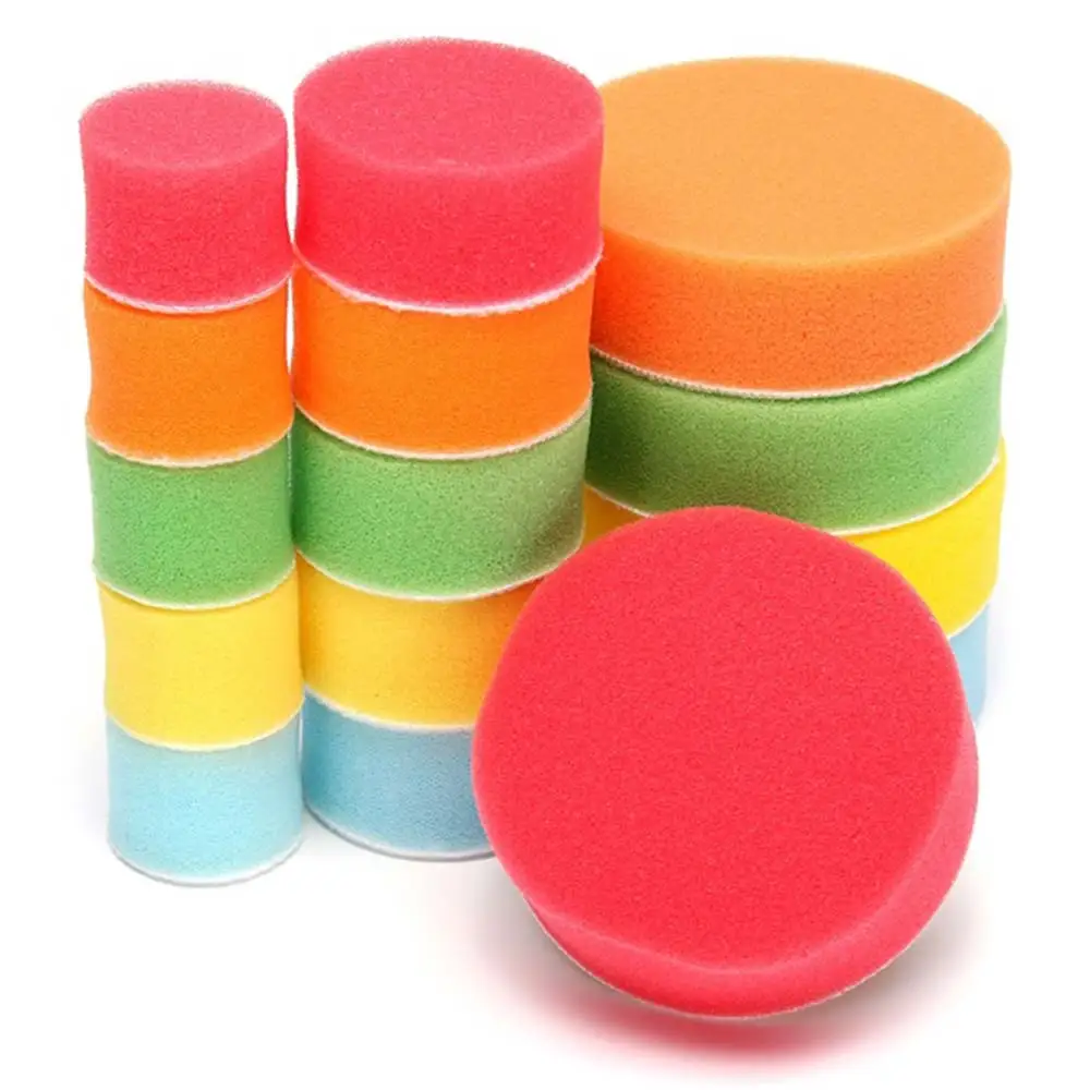 Espuma de Vedação Vehemo Polegada Lavagem Polonês Esmalte Almofada Cera Alta Qualidade Encerar Pintura Cuidados Polir 1 - 2 3 7 Cheap Esponja p encerar