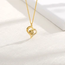I Love You In 100 Languages Necklace Micro Engraving Light Projection Love Pendant Necklace Female Jewelry Gift Christmas Gift